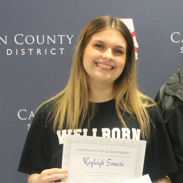 Kayleigh Somers - Walter Wellborn High School - TCI Student of the Month for Calhoun County - January 2024 - 2.JPG